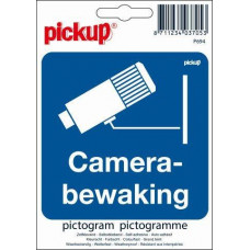 PICTOGRAM ACHTER GLAS 10X10CM CAMERABEWAKING