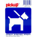 PICTOGRAM 10 X 10 CM HONDEN AAN DE LIJN