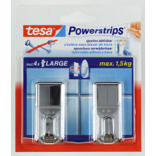 TESA POWERSTRIPS LARGE CLASSIC CHROOM