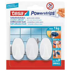 TESA POWERSTRIPS SMALL OVAAL WIT