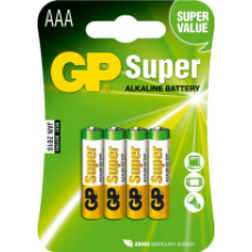 GP SUPER ALKALINE AAA 4 ST