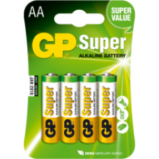 GP SUPER ALKALINE AA 4 ST