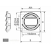 LAMELLENROOSTER 155X155 MM WIT