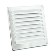 SCHOEPENROOSTER ALUMINIUM 195X195MM WIT