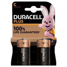 DURACELL ALKALINE PLUS 100 C-CELL 2 ST