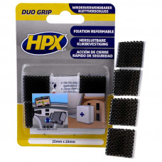 HPX DUO GRIP KLIKBEVESTIGING PADS 25MM X 0,5M