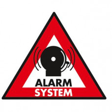 STICKER ALARM SYSTEM 123 X 148 MM