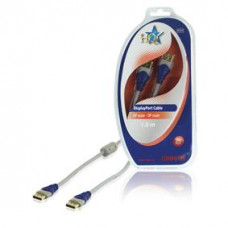 HQ DISPLAYPORT MALE-MALE KABEL 1.8 MTR