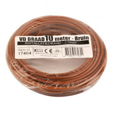 INSTALLATIEDRAAD 2,5MM BRUIN 10M