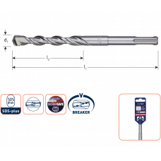 ROTEC SDS HAMERBOOR 12 X 210 MM