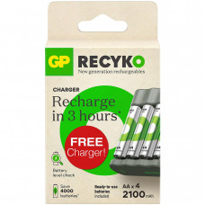 GP 4 X AA 2100 MAH INCL. LADER GP 4 X AA 2100 MAH INCL. LADER