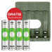 GP 4 X AAA 850 MAH INCL. LADER