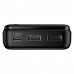 POWERBANK 20.000MA ZWART USB + USB-C 20W QC