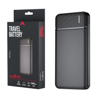 POWERBANK 10.000MA ZWART USB + USB-C