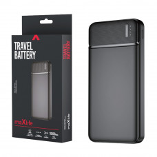 POWERBANK 10.000MA ZWART USB + USB-C