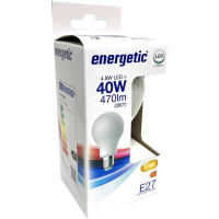 ENERGETIC LED GLS E27 4,8-40W 2700K MAT ENERGETIC LED GLS E27 4,8-40W 2700K MAT
