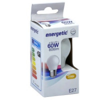 ENERGETIC LED KOGEL E27 6,8-60W 2700K FILAMENT MAT