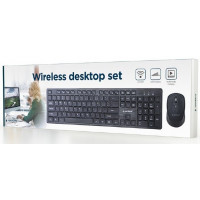 DRAADLOZE DESKTOP SET ZWART TOETSENBORD EN MUIS DRAADLOZE DESKTOP SET ZWART TOETSENBORD EN MUIS